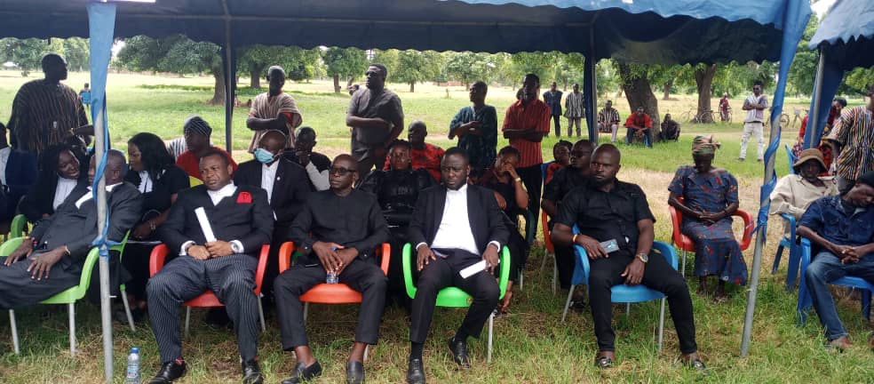 A delegation led by President Yaw Boafo attended the funeral ceremony of the late Richard Badombie Esq at Jirapa-Kunchene.