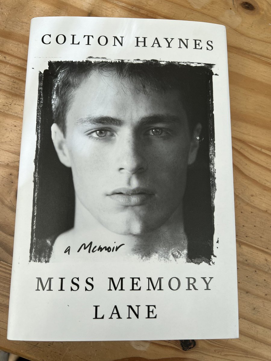 Finally I can hold #MissMemoryLane in my hands. I can’t wait to read it. Thanks again @ColtonLHaynes for sharing your deepest thoughts, feelings and memories with us ❤️