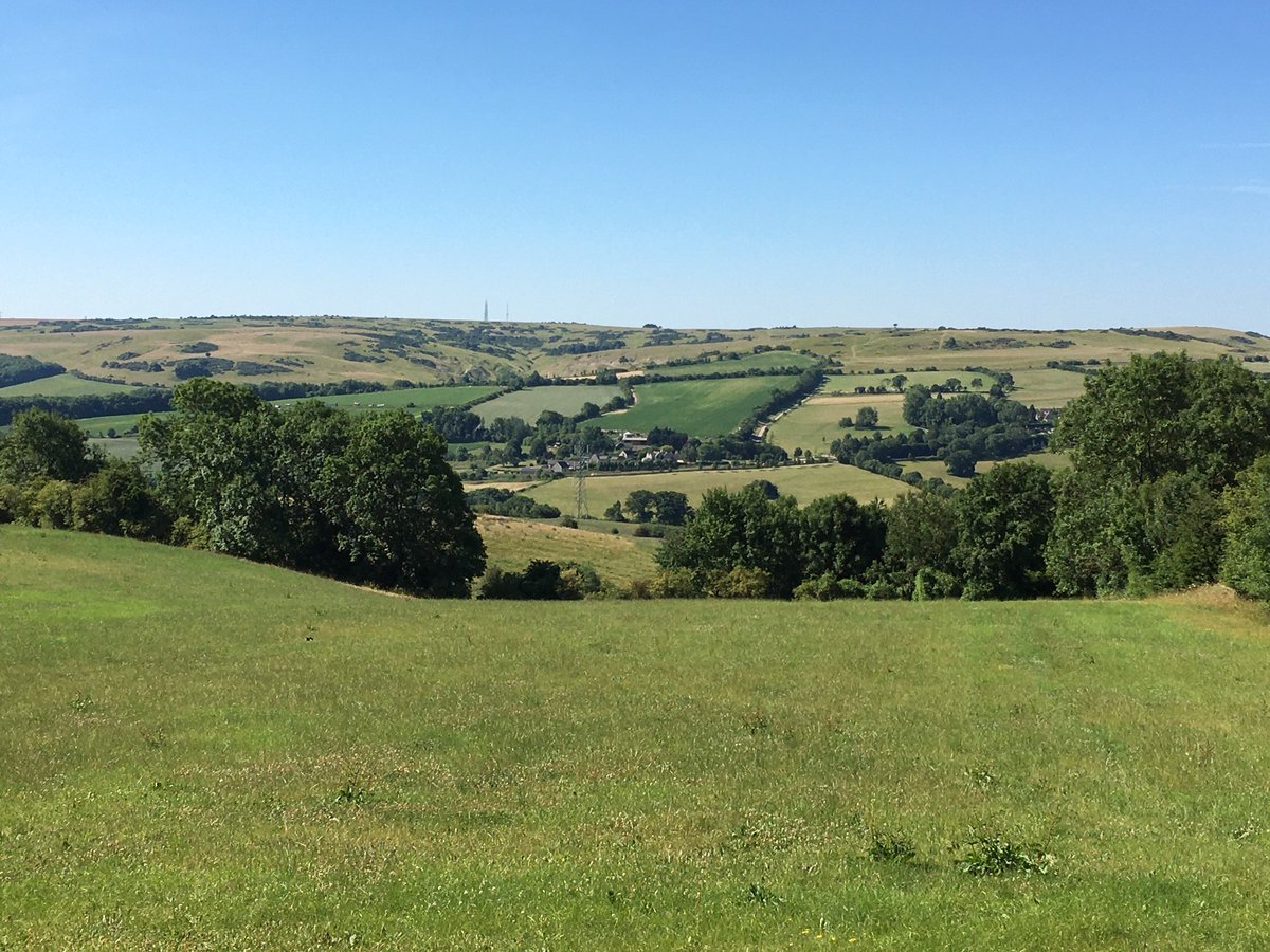 CotswoldsNL's tweet photo. Love it when colleagues send pictures as they're out and about on site... what a glorious day for it today! This pic was taken near Winchcombe, looking towards Cleeve Common. Not a cloud in the sky!π
#cotswolds
#cotswoldsummer
#cleevecommon
#grasslands
#blueskiesπΈMark Connelly https://t.co/WwZvhdhoKl