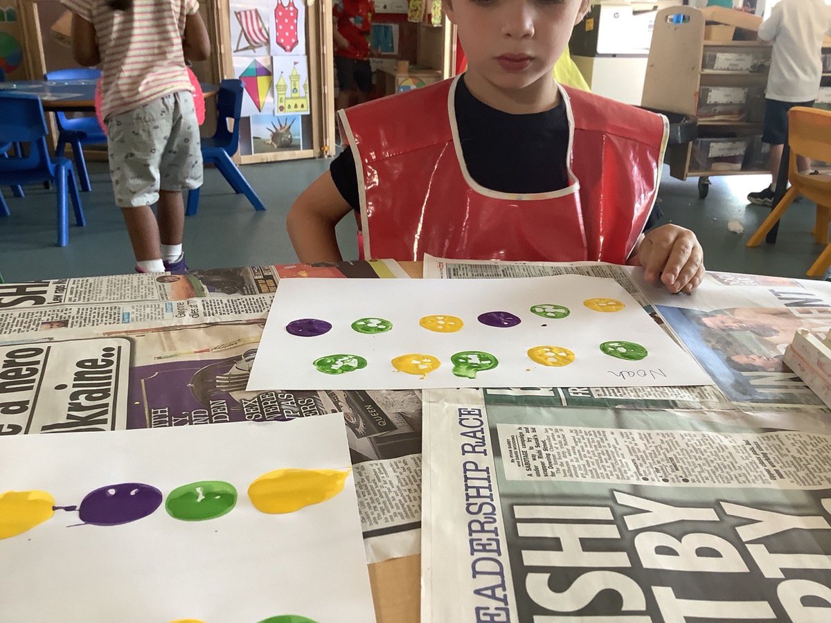 LlansannorPS's tweet photo. We created 2 &amp; 3 colour patterns this morning #funwithmaths #2colour #3colour #llpsamnursery @CSCMathsNMusic1 https://t.co/G1SVezZodt
