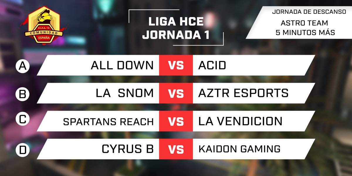 Enfrentamientos de la Jornada 1 de la #LigaHCE