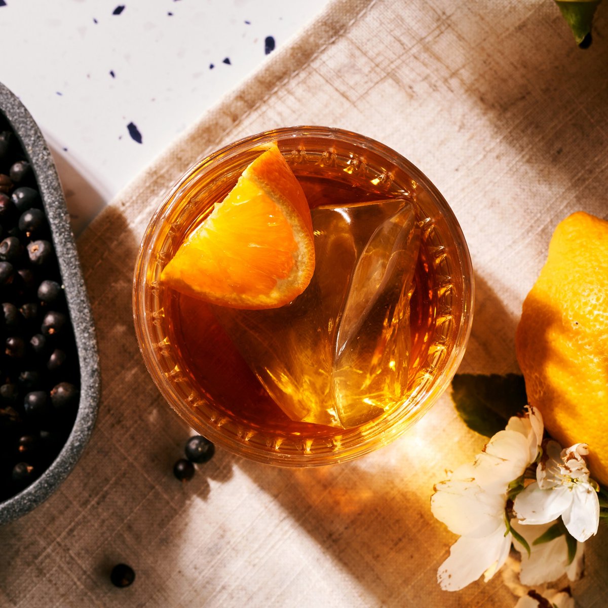 Hot weather means a Rum Old Fashioned with plenty of ice. 

Order now at restedcocktails.com