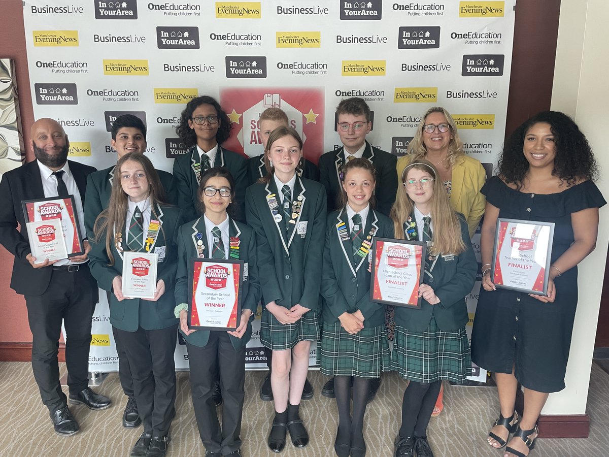 sptacademy's tweet image. Still pinching ourselves at being named SECONDARY SCHOOL OF THE YEAR at Friday&apos;s #MENSchools2022 awards!

Congratulations also to Mr Farquhar, who received the award for Support Staff of the Year.

What a result!!