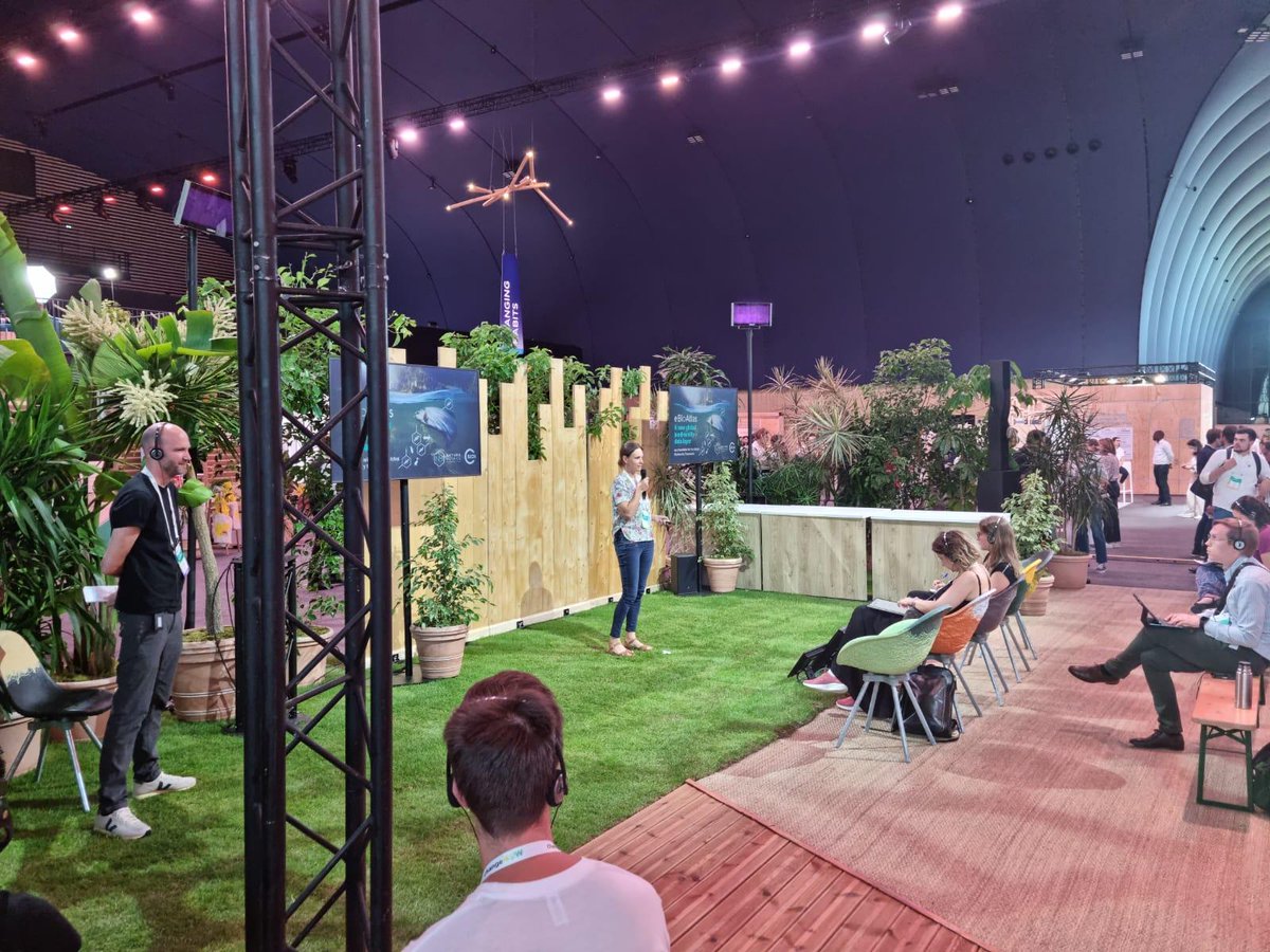 .<a href="/KatBruce2/">Kat Bruce</a> gave a keynote speech about <a href="/ebioatlas/">eBioAtlas</a> at the @ChangeNOW_world event in Paris in May. 

Kat’s message was about the urgent need for #biodiversity data at scale and the importance of <a href="/ebioatlas/">eBioAtlas</a> when considering the draft Global Biodiversity Framework. (5/5)