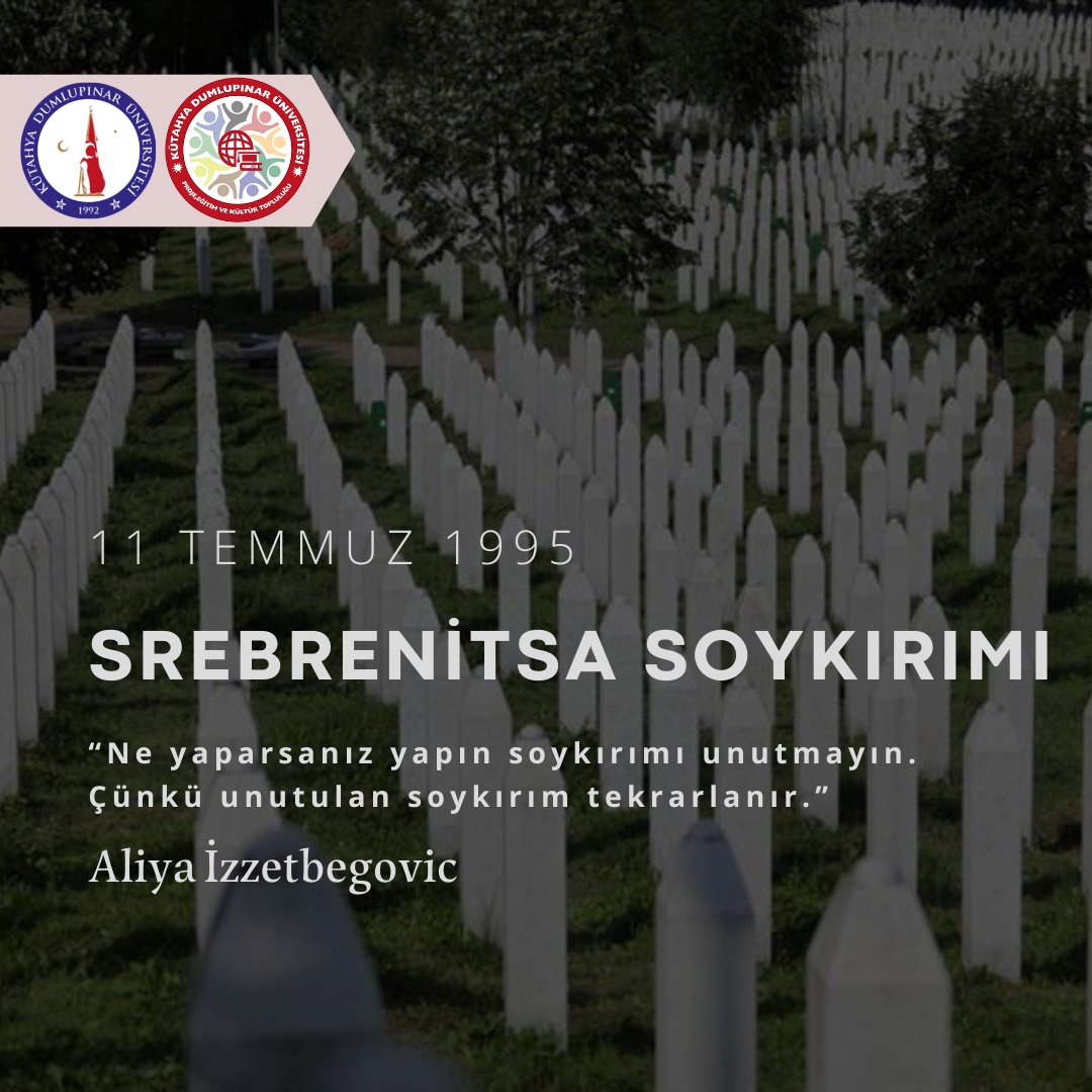 Srebrenitsa Soykırımının 27.yıl dönümü...
“Ne yaparsanız yapın soykırımı unutmayın. Çünkü unutulan soykırım tekrarlanır.”
-Aliya İzzetbegovic

#Srebrenica
#Srebrenitsa
