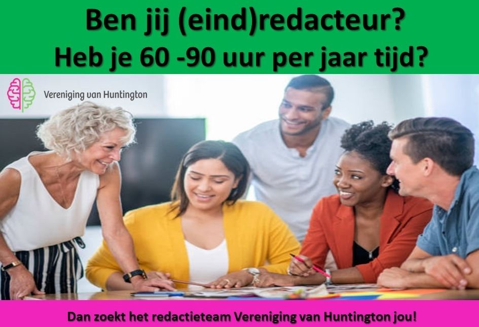 VvHuntington's tweet photo. De Vereniging van Huntington is dringend op zoek naar een (betaalde) eindredacteur. Heb jij ervaring als eindredacteur en ben je op zoek naar een zinvolle baan die meerwaarde en steun biedt aan onze leden, neem dan contact met ons op ➩ https://t.co/R7M2d4tEUa https://t.co/KWoW7Cpk9G