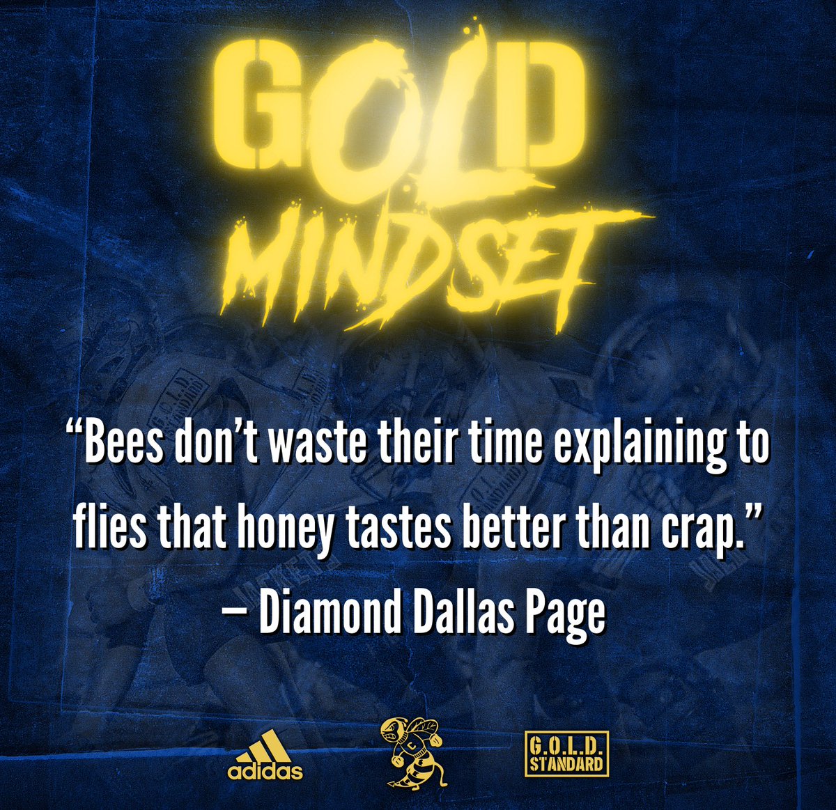 PVFB_CoachA's tweet photo. Your culture is strong when you don’t have to talk about it, while those on the outside always have something to say about it. Losers focus on winners, winners focus on WINNING. #GuardtheGold #OLmindset #GoldStandard #StingEm🐝🤙🏻 https://t.co/CjmowVxJlF