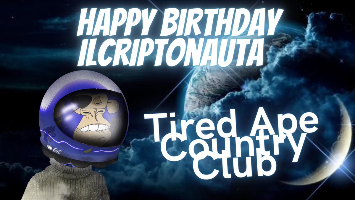 Alessandro_SMM's tweet photo. @ilCriptonauta Happy Birthday my Friend!!! 🥳🤩
The whole family @TiredApeCC wishes you a beautiful #birthday !!! 🐵🐵🐵
#Elrond #ElrondCommunity #ElrondNetwork #ElrondBirthday #IlCriptonauta #ElrondNFT #ElrondProject #ElrondTiredApe #TACC #NFTCommunity #EGLD $EGLD #ElrondTACC https://t.co/AS9BbWk2fW