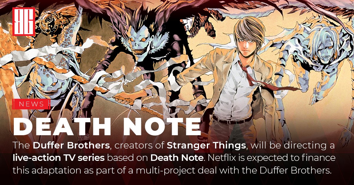 bgeekeu's tweet photo. 🍿 Could this be the live-action adapration we've all been waiting for?

#DEATHNOTE #dufferbrothers #UpsideDown #anime #Netflix #StrangerThings https://t.co/zRA65t6Jc3