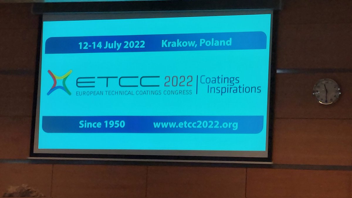 monikatopa's tweet photo. Today I am participating in the "Summer School", which concerns coating materials. The seminar takes place in Auditorium Maximum before ETCC2022.
@JoannaOrtyl
#coatingmaterials #paints https://t.co/x0Ytwp4iUw