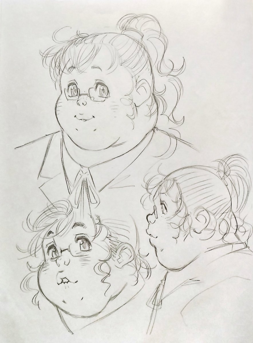 毎週月曜日は過去のラクガキの中からぽっちゃり女性を……ほとんどみけぽだけど😅中途のバランスって描くの難しいですよね……よね!
だいたいが何年も前に描いたBBWOCのあーでもないこーでもないというラフスケッチですw 