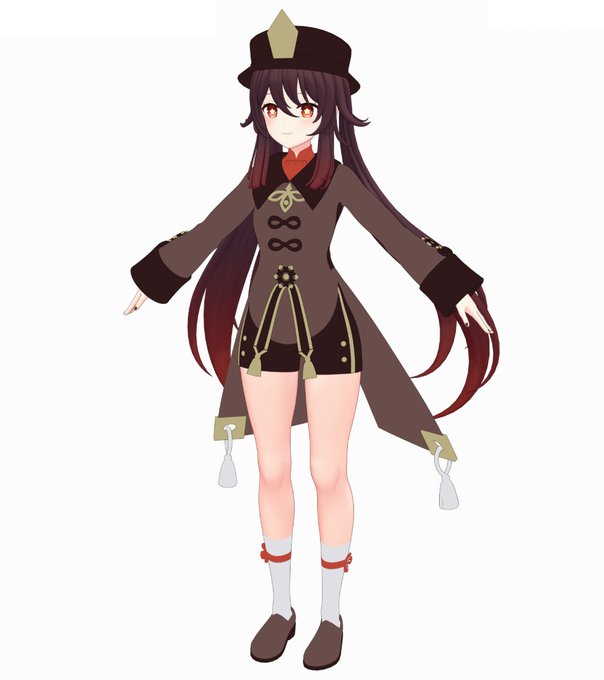 ・モデリング中
とりあえず全体のモデリング進めていってます～🤗
土日もちょくちょく進めていたので見た感じは
結構できてきました
細かい所でまだ時間はかかりそうだと思います
神の目は甘雨からもぎとってきました🤡 