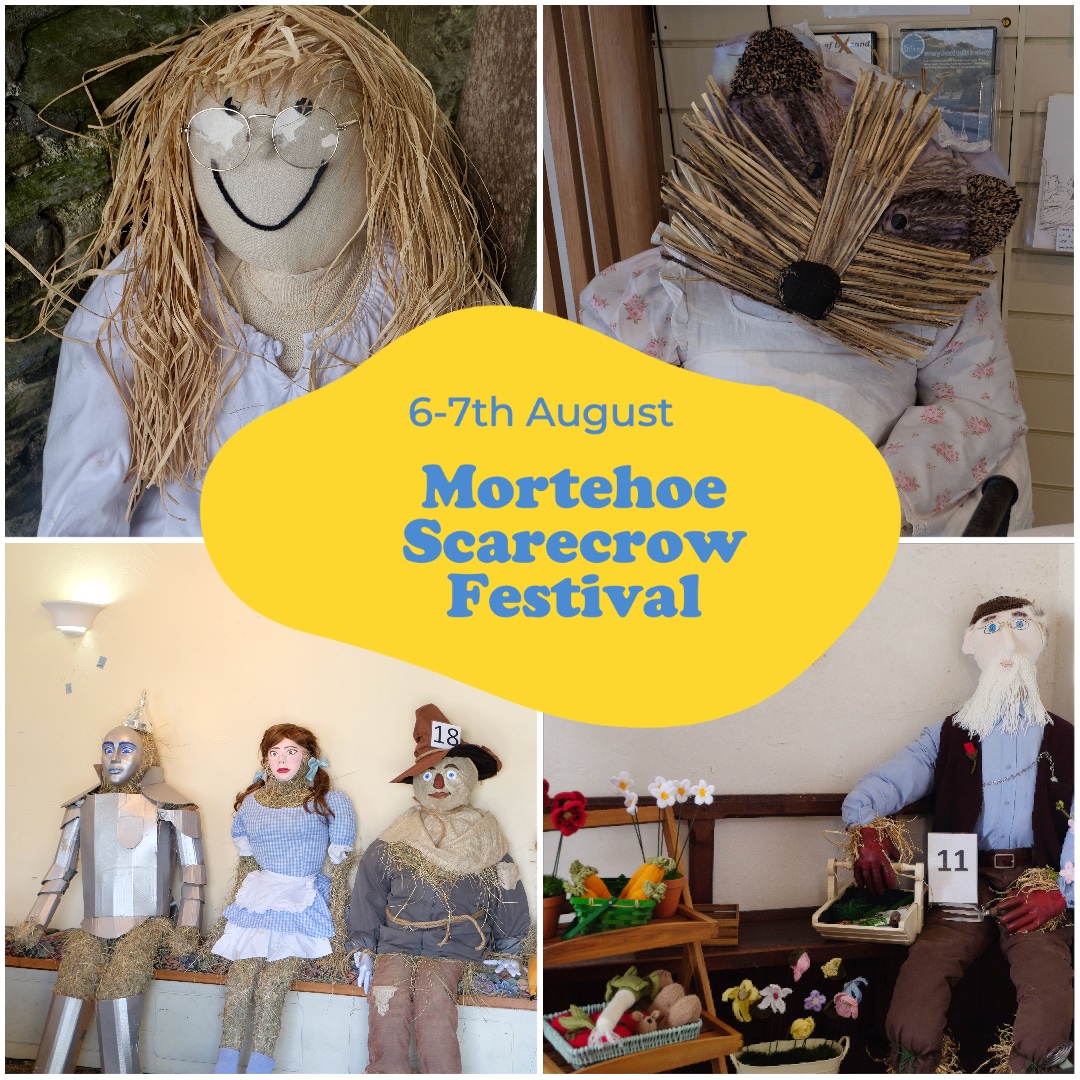 It is nearly here!! Tomorrow sees the start of #mortehoescarecrowfestival you can collect your trail sheets from <a href="/MortehoeMuseum/">Mortehoe Museum</a> and enjoy searching for them in the village. Make sure you tag us in your photos!