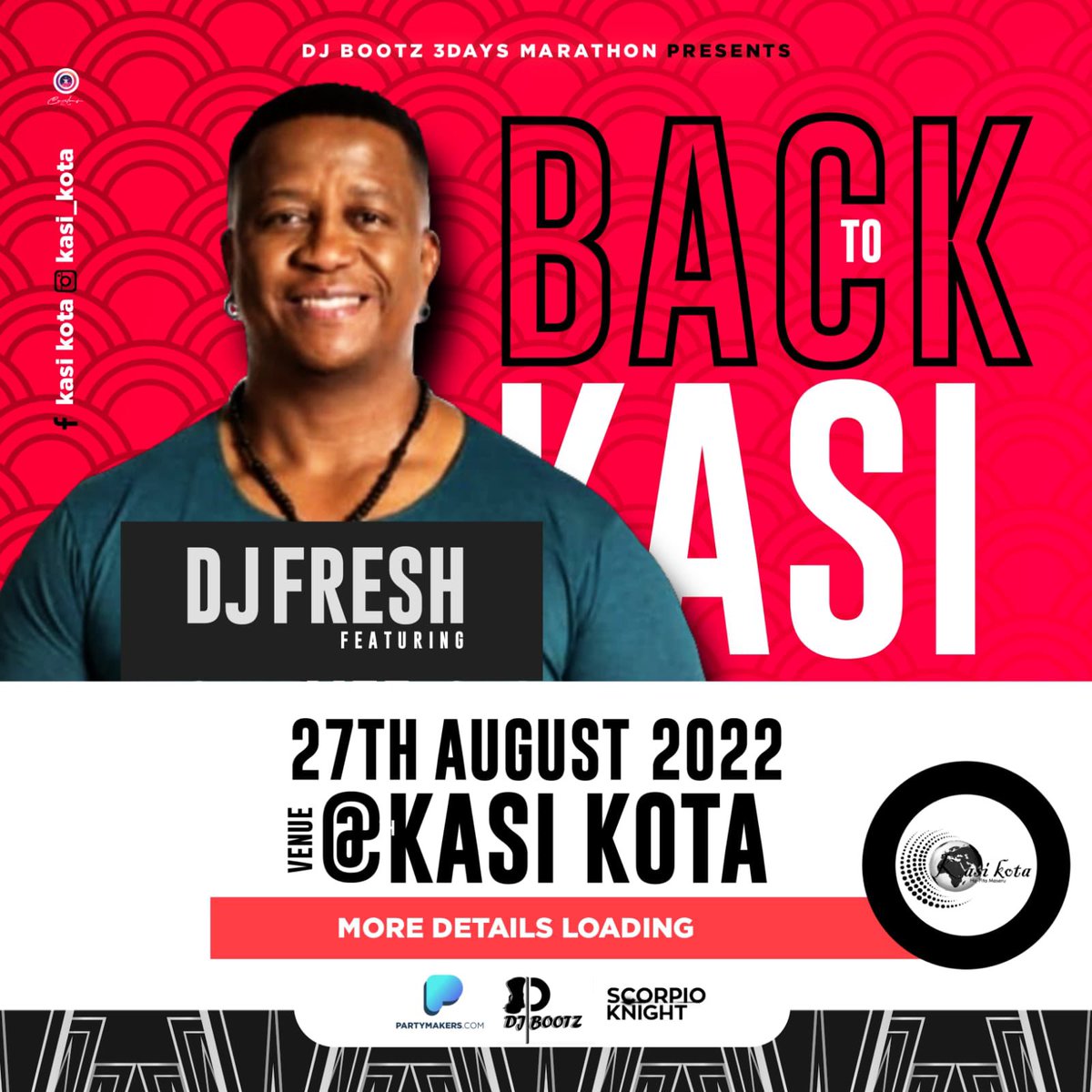 A true veteran of the airwaves! 20 years in the game and still rocking hard! Come rock with us at @bootzdadj 3-Day Birthday marathon alongside <a href="/DJFreshSA/">DJ Fresh (Big Dawg)</a>, #MandlaSpikiri, and loads more! 
#DJBootz #3DayBirthday