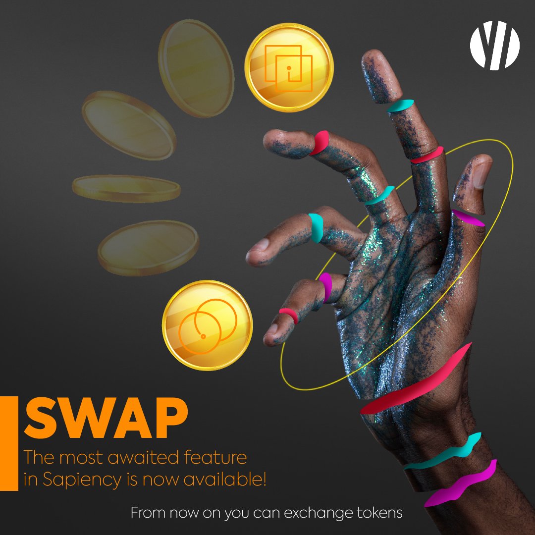 #SWAP in #Sapiency is available! 🤩

Swap tokens, add liquidity &amp; see how their valuation changes in real time on the first real personal brand exchange 💥

We have prepared a comprehensive article on the news.

sapiency.medium.com/swap-verified-…