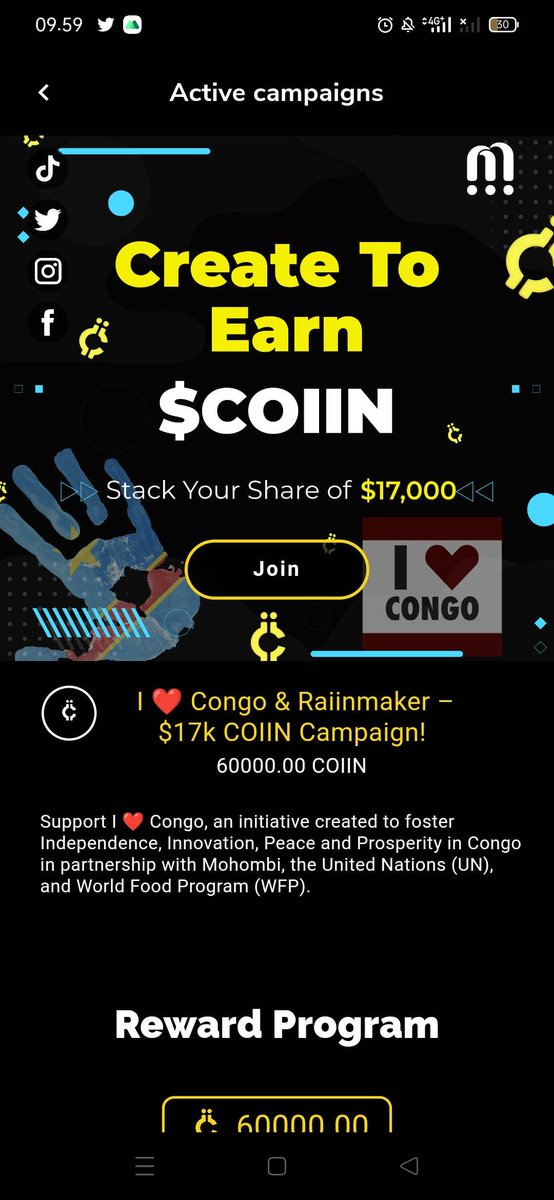 MrFreshNFT's tweet photo. I've joined @Mohombi in partnership with the @UN &amp; @WFP to support Congo's independence, innovation, peace, &amp; prosperity. By posting #ILoveCongo content on the @Raiinmakerapp i will be earning #cryptocurrency  while spreading the message. https://t.co/6Dhwl4WlOC