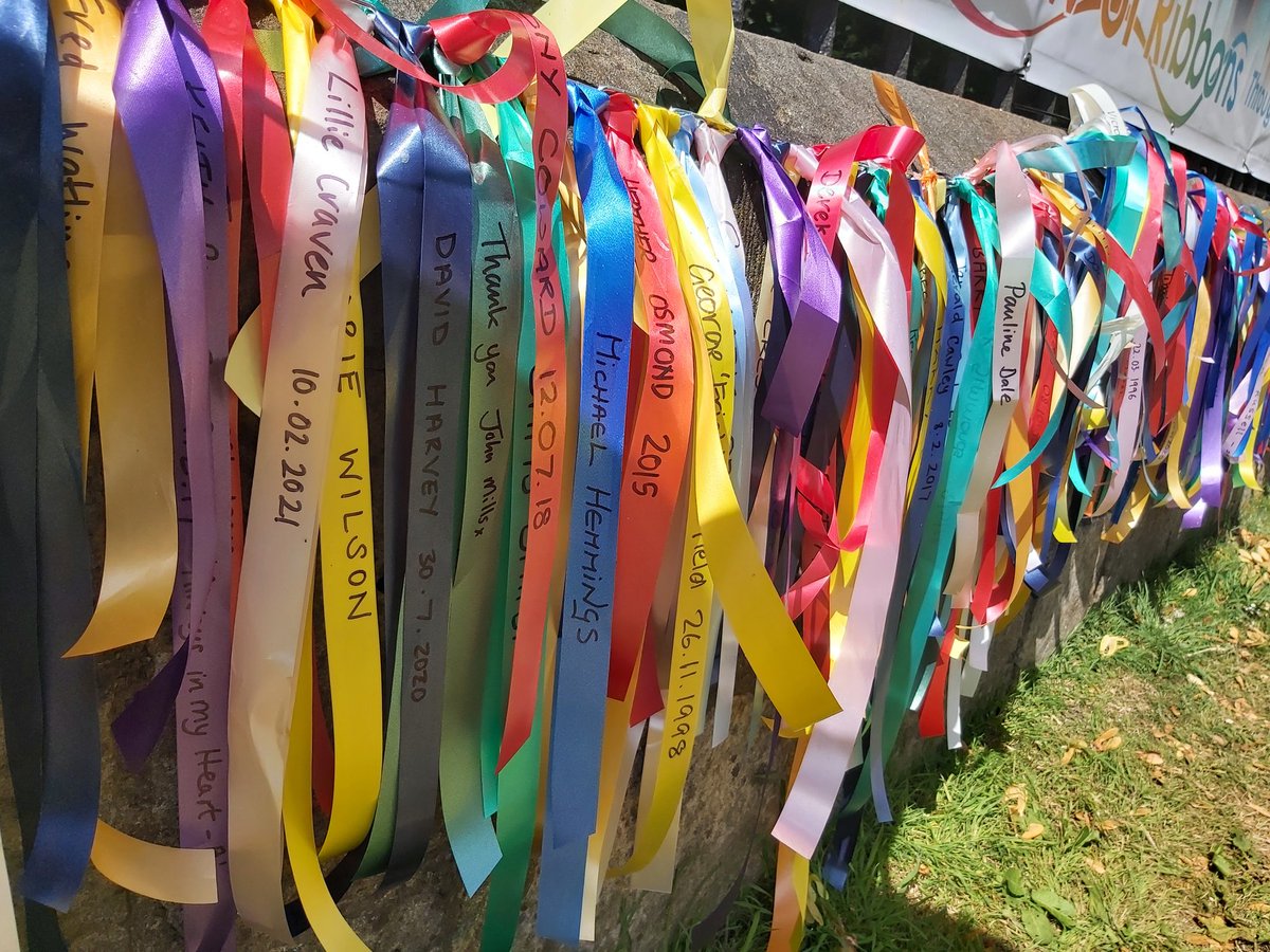 Colours to help us remember.
How many ribbons? How long in total?