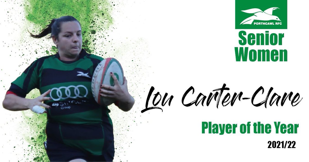 porthcawlrfc's tweet photo. Player of the Year - Louise Carter-Clare

Senior Women's End of Season Awards 2021-22 https://t.co/Rc08wMbCy5
