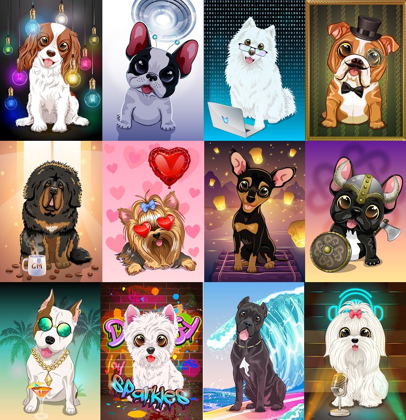 😮21 doggies were adopted today 
✨New themes revealed
🐶New dog breeds adopted
We are happy to have you in our Sparkles dogs family ✨🐶❤️
Free mint: sparklesdogs.com
#SparklesDogs #NFTCommunity #NFTcollections #NFT