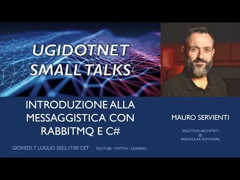 mauroservienti's tweet photo. Vi siete persi lo #SmallTalk di #UGIdotNET “Introduzione alla messaggistica con RaabitMQ e C#”?
Niente panico 😱 la registrazione è già disponibile: https://t.co/fF5Fqu7PbP
Per ulteriori informazioni: https://t.co/y0DETyTls0 https://t.co/0I19Cl7QJ4 https://t.co/3PLXZlIjNg