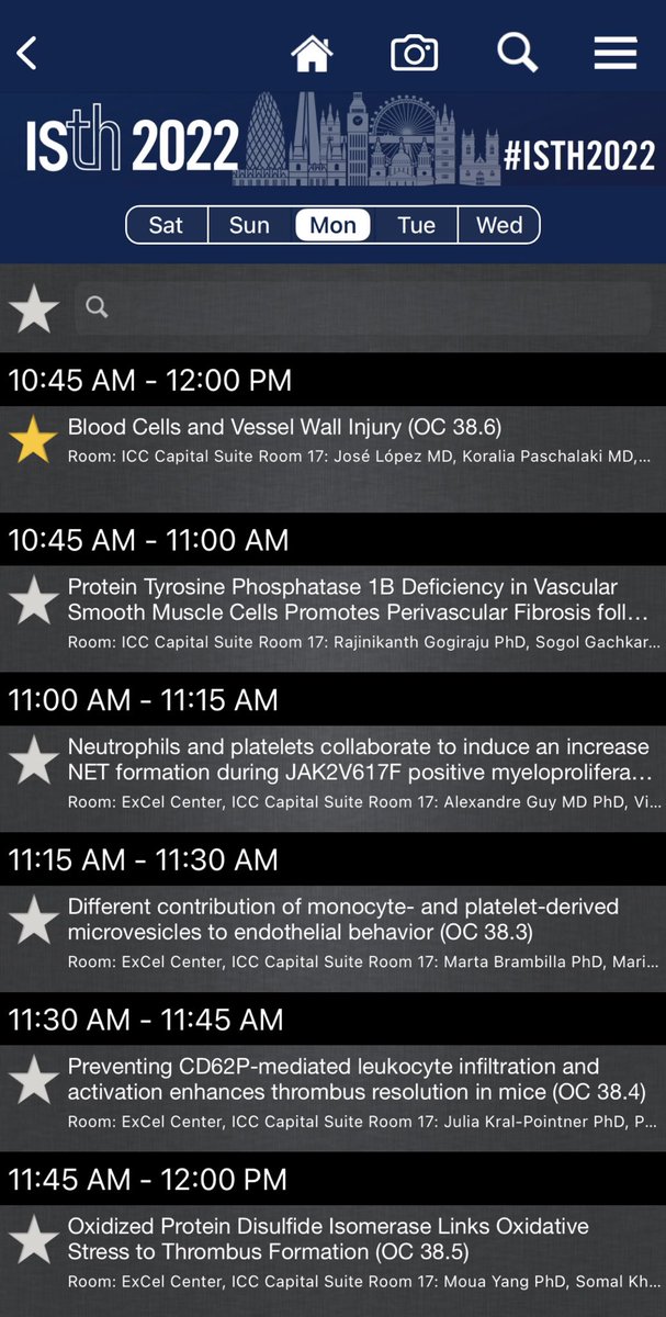 Another great session on Blood Cells and Vessel Wall Injury, with good discussions #ISTH2022.