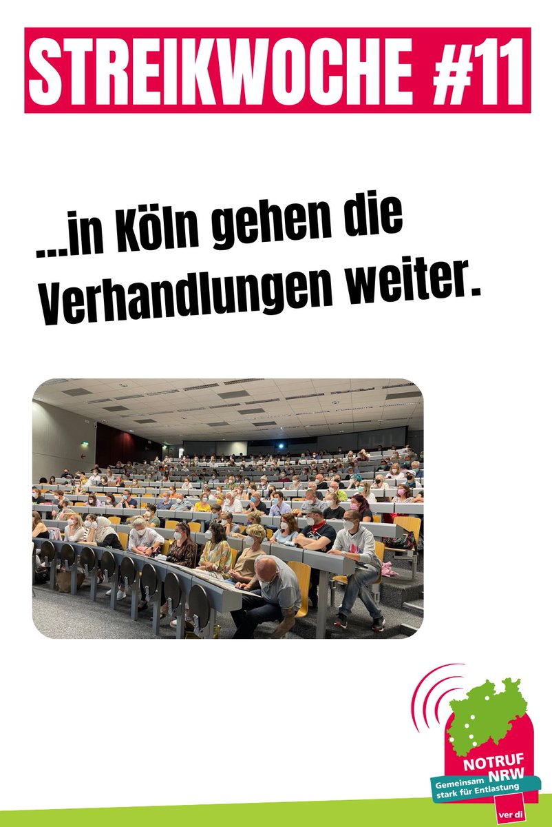 notruf_NRW's tweet photo. 🚨Wir starten in Streikwoche 11! 

Niemand hat damit gerechnet, dass es so lange dauert, um unsere Forderungen durchzusetzen.

Dabei fordern wir nur eine Verbesserung der Arbeitsbedingungen und eine gute Versorgungsqualität an den Unikliniken.
Personalmangel tötet! 
#NotrufNRW https://t.co/j9SuInqLkI