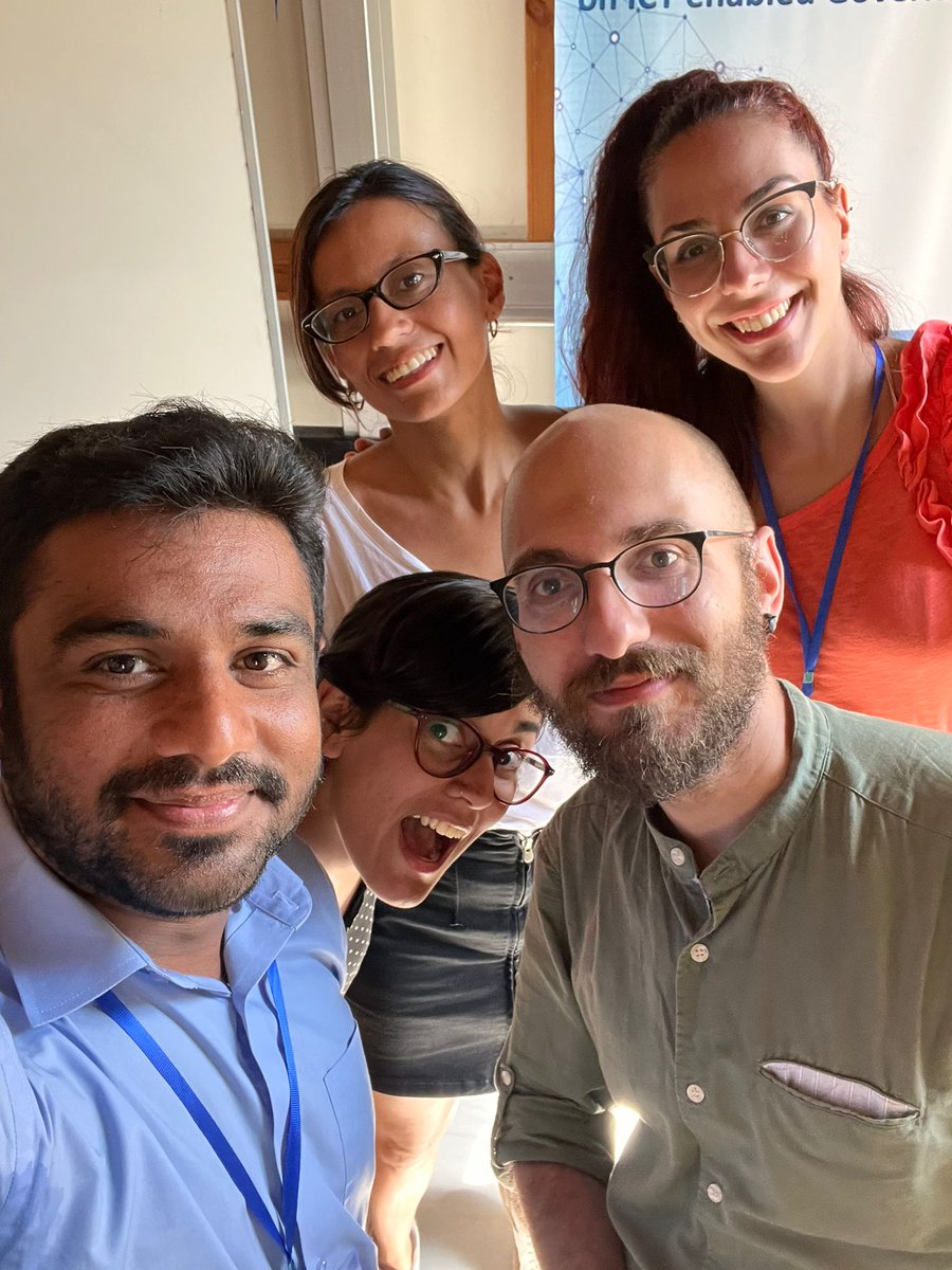 ODECO_etn's tweet photo. Congratulations to our #ESR5 #ESR6 #ESR7 #ESR9 #ESR10 for the fantastic presentations of their research projects on the field of #opendata in the 9th International Summer School on Digital Government @opengov2022 in Samos #samos2022 @xalexopoulos @malenamalandra @Mohsan_ali1 https://t.co/1cHwIo8WUf