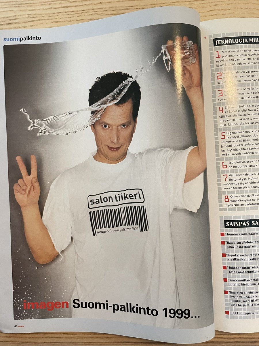 mnumminen's tweet photo. @happeningfish @hmuttila @LindgrenMinna @soalmila Aitoja ovat. Niinistön kuvat: Kira Gluschkoff, kansi: Kaapo Kamu. Image 10/1999. https://t.co/aKKT1r8sIa