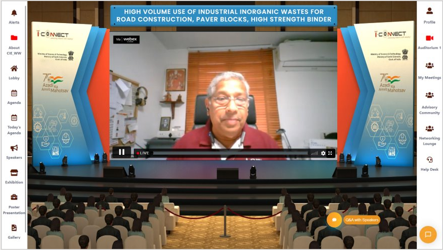 i_Connect75's tweet photo. Highlights from Today's #iconnect75 online event #2 - High volume use of Industrial inorganic wastes for Road construction, paver blocks, high strength binder.
#iconnect #AzadiKaAmritMahotsav #CSIR https://t.co/1H6zIyb5Ko