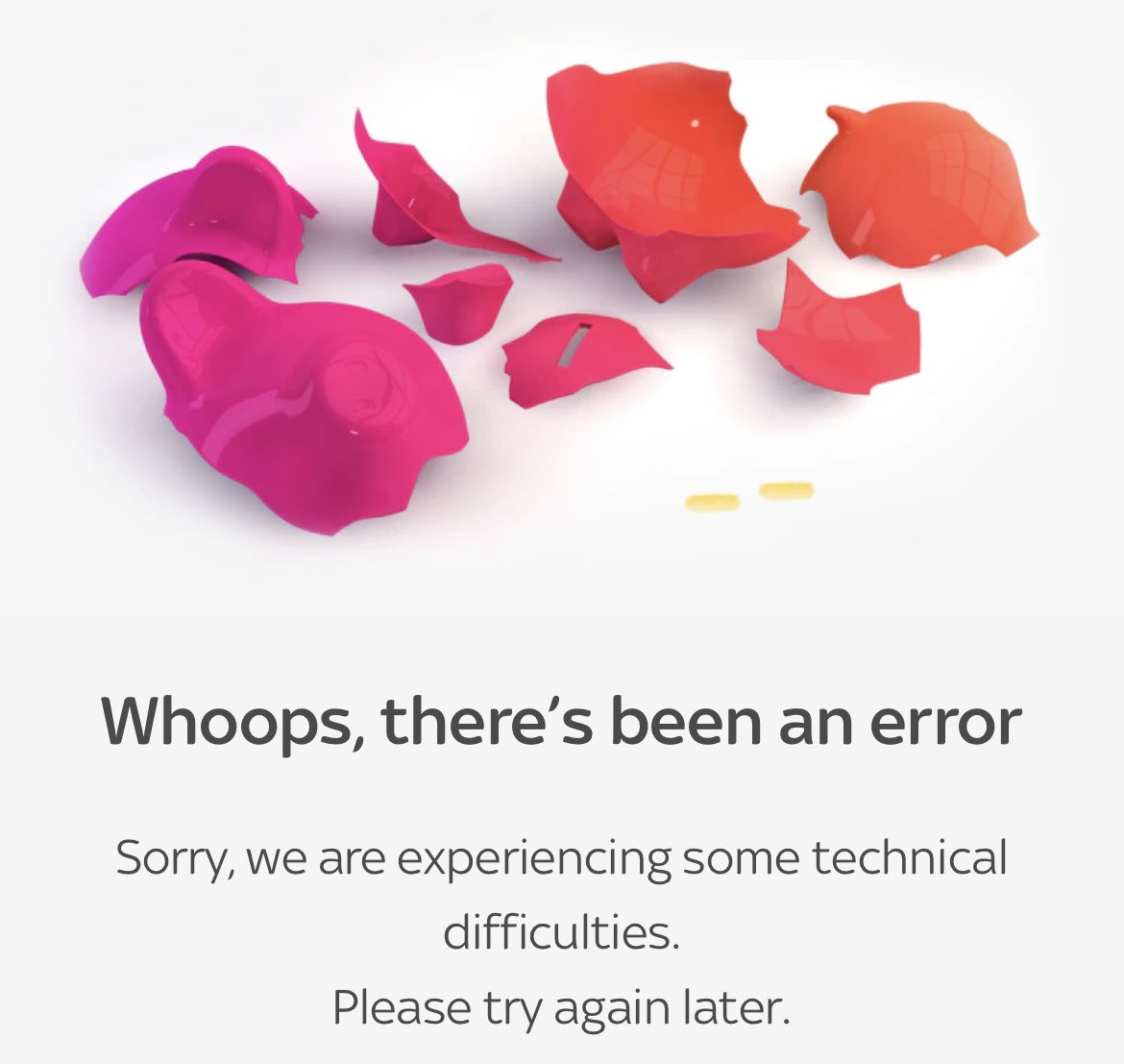 if_I_must's tweet photo. @SkyHelpTeam any idea when customers might be able to access their piggy bank again? You seem to be having technical difficulties https://t.co/oW6CxCSjlM