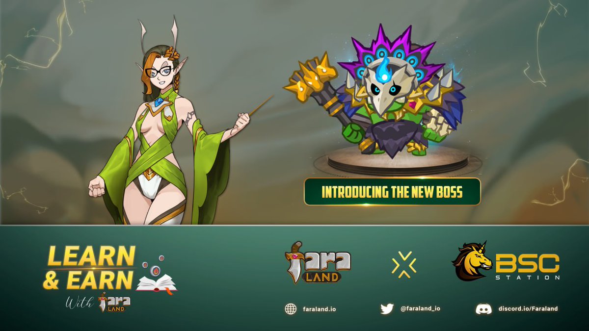 🔥 Introducing New Boss 🔥

Will appear in the Partner quest of Faraland x @bscstation 🥳

What do you predict this special NFT item will be❓

#Faraland $FARA #BNBChain