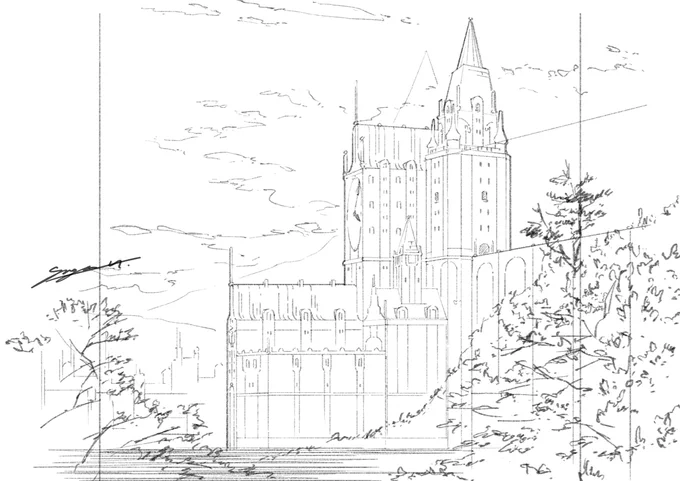 🏰まだまだ描いてます🏰
#城 #背景 