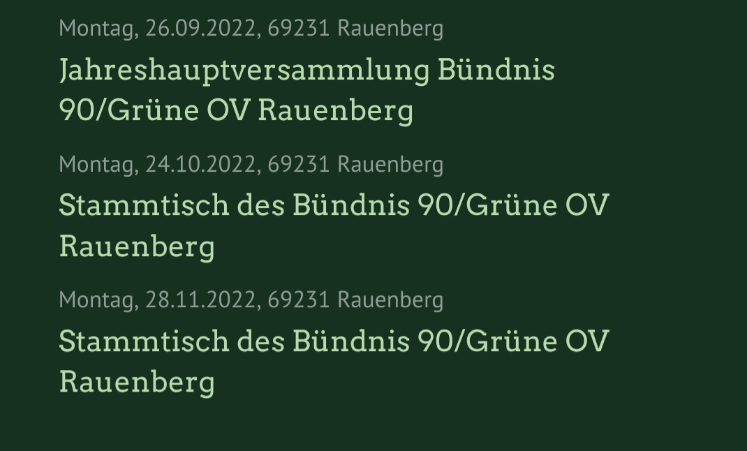 Wer heute Abend noch nichts vor hat und sich für die Politik in #Rauenberg interessiert, kann gerne bei unserem Stammtisch vorbeischauen 🤗