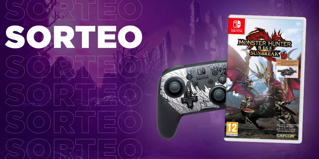 3djuegos's tweet photo. SORTEO 🔥 ¡Llévate una copia física de Monster Hunter Rise Sunbreak (juego + DLC) y un mando PRO del DLC!

✅ Síguenos @3djuegos 
✅ RT este tuit
✅ Usa #DemoMonsterHunterRise y dinos qué es lo que más te gusta de la saga Monster Hunter.

Hasta 23:59 y solo España* https://t.co/L6nYMa8h2G