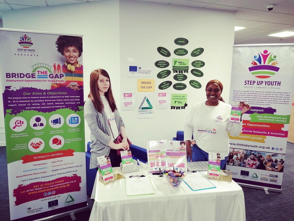 StepUpYouthUK's tweet photo. At the Job center Job fair https://t.co/3vuCIoKNra