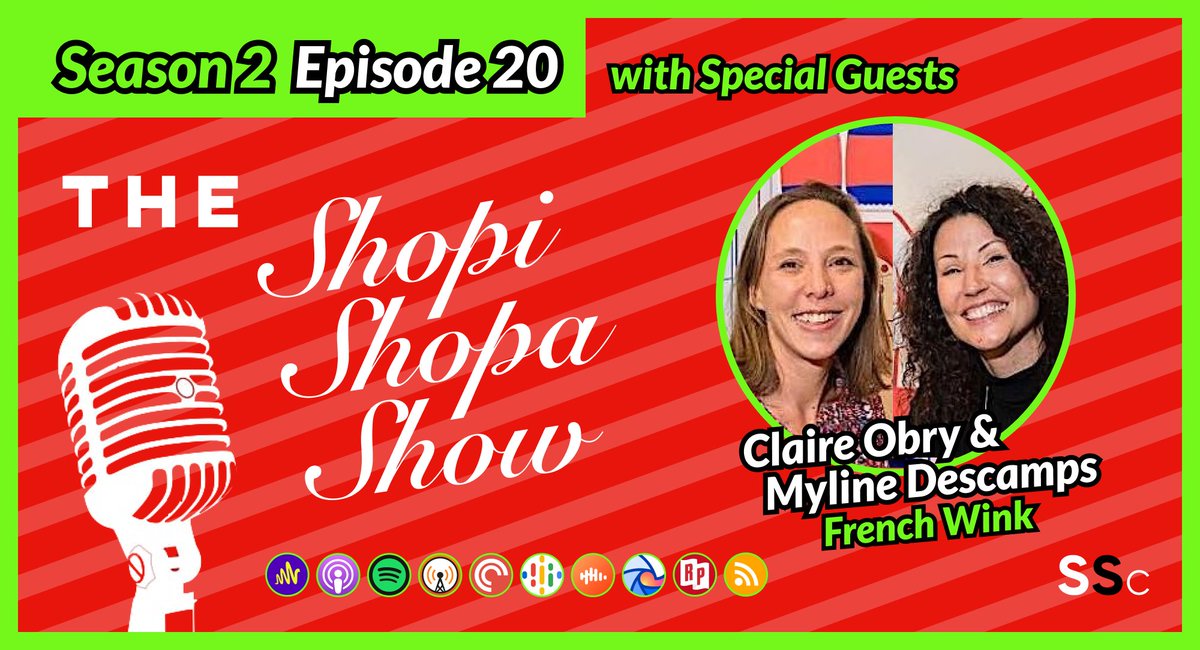 ShopiShopaShow's tweet photo. Season 2, Episode 20 of The ShopiShopaShow is out!🎙

Not 1 but 2 guests for the last episode of the season!

Let's discuss the latest Shopify news with Claire Obry and Myline Descamps, co-owners of French Wink.🛍

👉https://t.co/raYYcGesdF

Available on all podcast platforms.📡 https://t.co/Dx9n5PpARD
