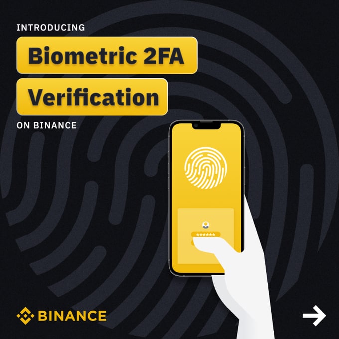 Keep your encryption even more secure on Binance with Biometric 2FA. Swipe now to learn how to set it up on your app.