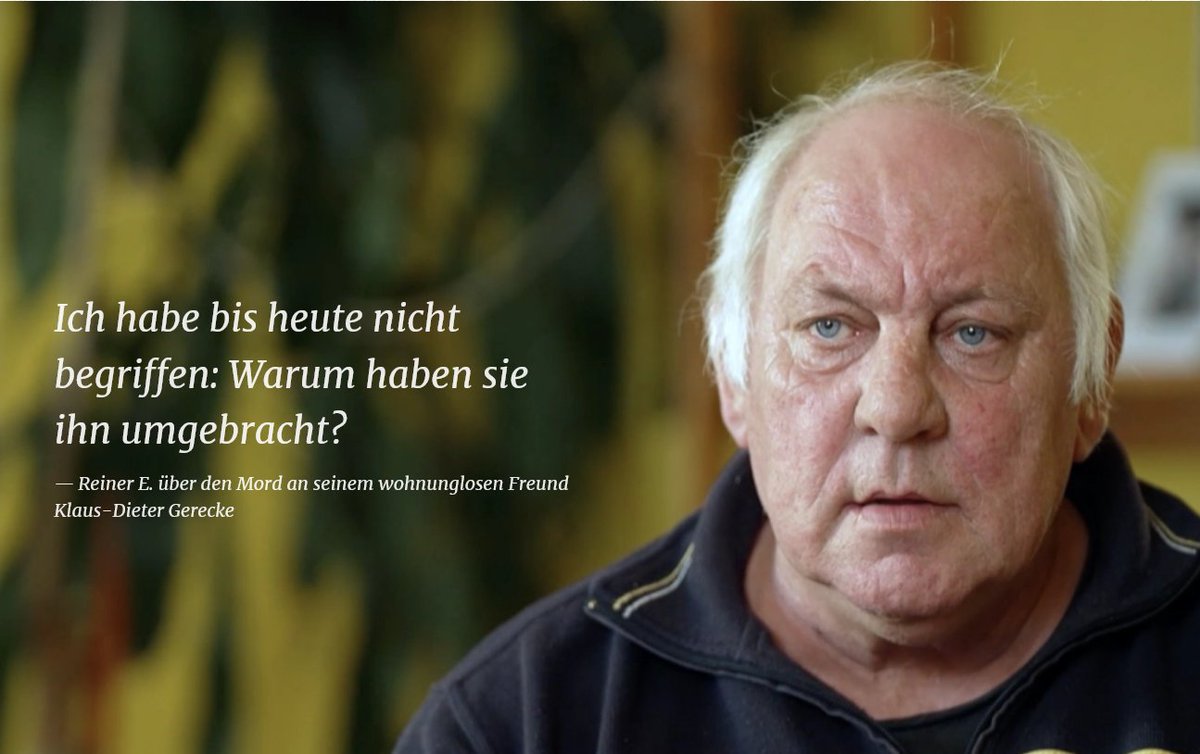 HeikeKleffner's tweet photo. #KeinVergessen 
70 Jahre alt wäre Klaus-Dieter Gerecke heute! Doch der wohnungslose "Kläuser", wie er in #Greifswald hieß wurde von Rechten zu Tode gefoltert. 
Seine Freund*innen vermissen ihn! Sie fordern seine Anerkennung als Todesopfer rechterGewalt!🧵
https://t.co/cP5Z5M6dBd https://t.co/9gD6Rrbw0D