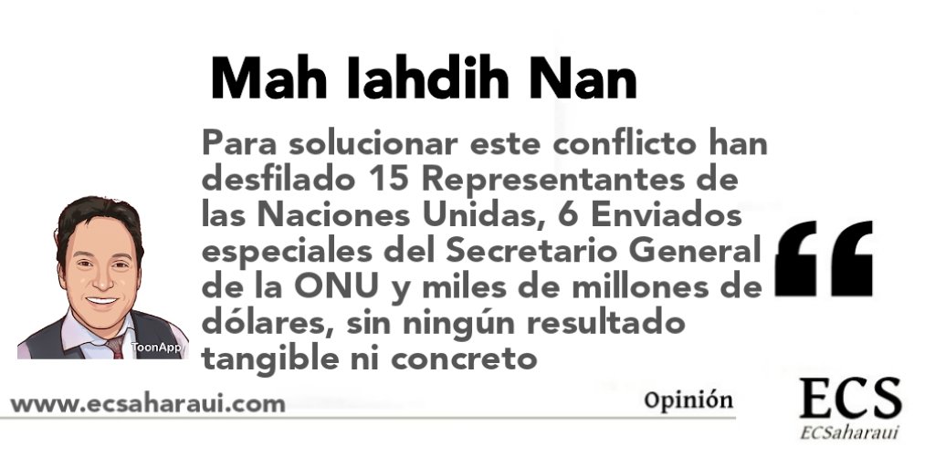 ECSaharaui__'s tweet photo. ✍️ #OPINIÓN | #Staffan de Mistura; de bruces contra la realidad
📍 "Prácticamente todos los representantes y enviados de #ONU han confesado después de dejar su cargo, que el principal obstáculo es #Marruecos"
https://t.co/teMywrtkwn https://t.co/pgwKOd9VXs