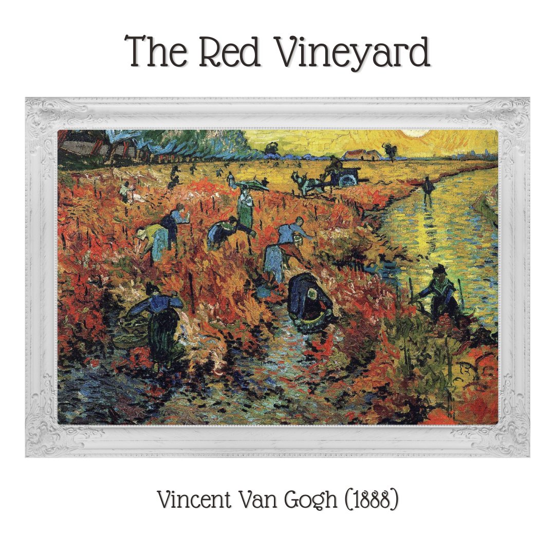RaimiviSefed's tweet photo. Sabies que... The Red Vineyard, o La Vinya vermella, va ser l'única obra que Vincent Van Gogh va vendre en vida? Malauradament, Van Gogh no va ser un artista gaire popular però Anna Boch, impressionista de l'època, va saber-ne apreciar el potencial i va comprar-li aquesta obra. https://t.co/DjEcYZnJt7