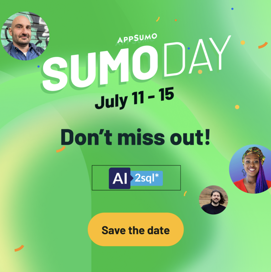 mustafaergisi's tweet photo. SumoDay is starting in a few hours.
Stay tuned: https://t.co/0xF4cVkiSY
#AppSumo #sumoling @AppSumo @noahkagan https://t.co/dJtva8EHt8
