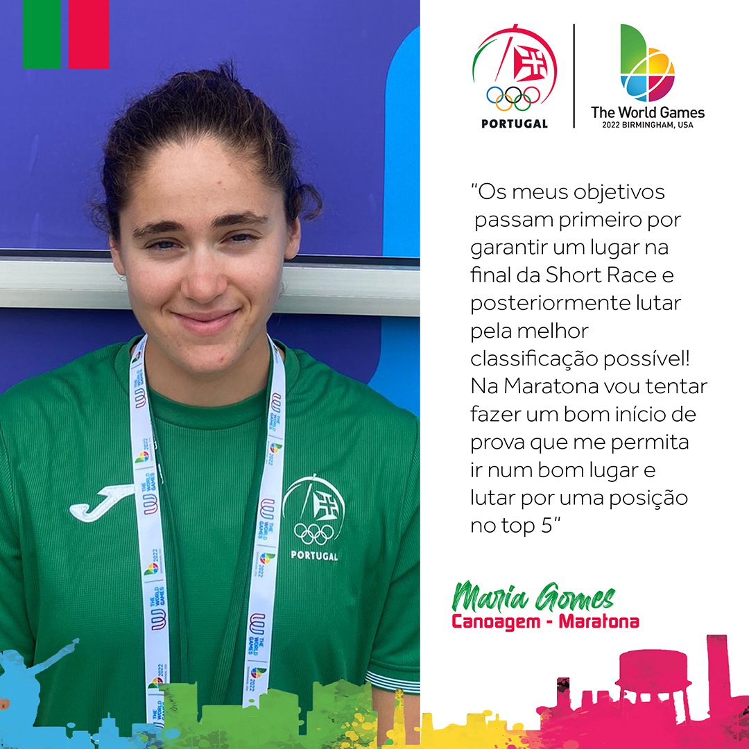 COPPORTUGAL's tweet photo. Maria Gomes é a primeira a entrar em prova na Canoagem e sabe o que quer para os Jogos Mundiais Birmingham 2022!
#LetsGoMaria #LetsGoPortugal #EquipaPortugal https://t.co/WUDqngfqaj
