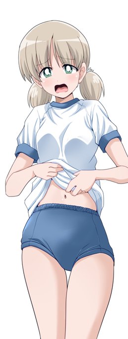 アキちゃんブルマへそチラ 