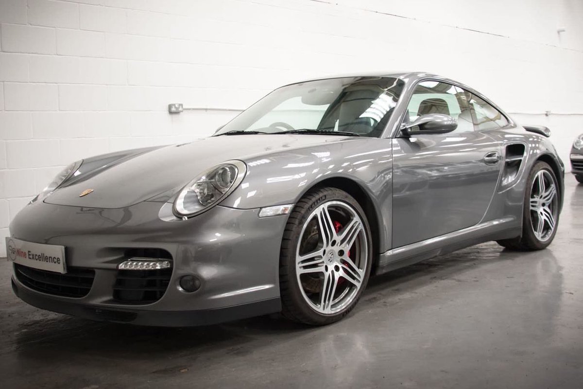 Nineexcellence's tweet photo. Our Meteor Grey low mileage 997.1 Turbo manual is now £63,995 

Great spec and only 44500 miles and benefits from Kline exhaust system costing £5k alone 

#nineexcellence #9e #9esales #porsche #porsche997turbo #997turbo #porscheturbo #porscheforsaleuk https://t.co/ByVHoH8wrz