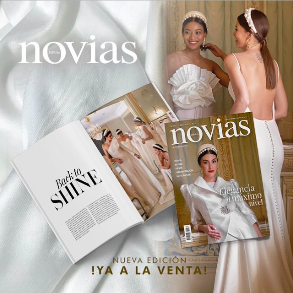 ELEGANCIA AL MÁXIMO NIVEL.🤍 Ya está disponible la nueva edición de Novias España!