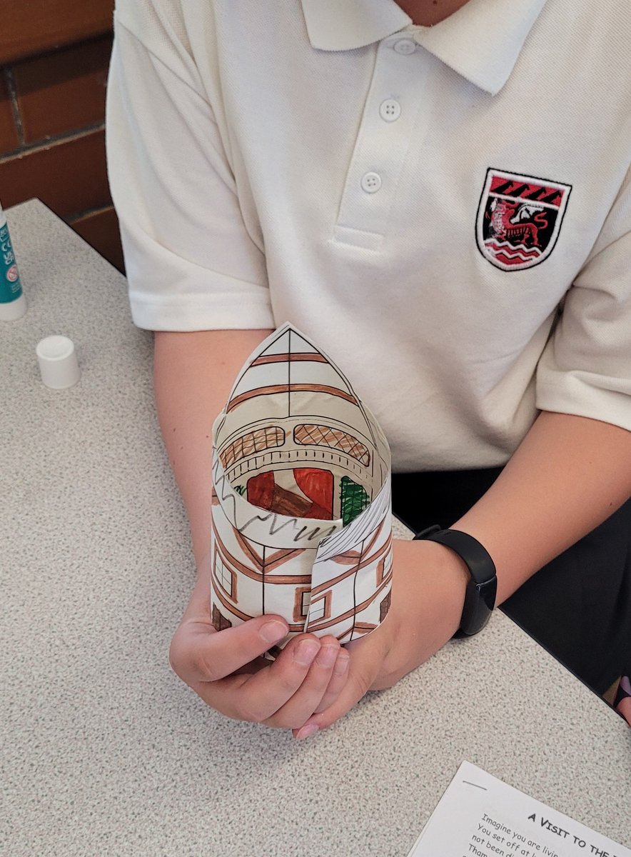 Year 7 have been learning all about Shakespeare's Globe Theatre today and they even got to make mini versions of their own. #ambitiousandcapablelearners