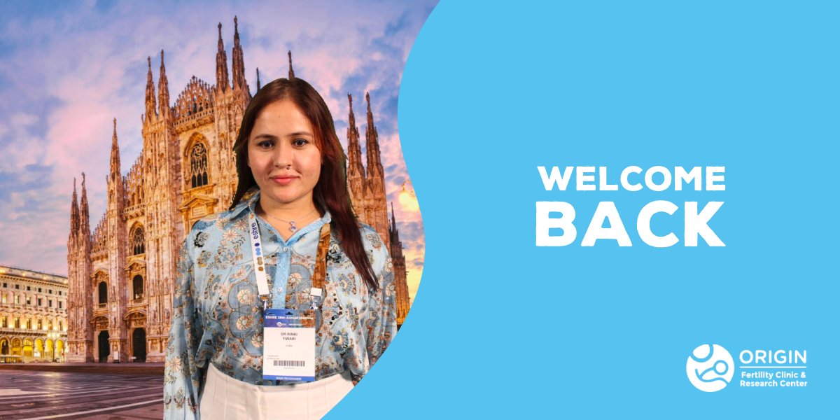 Its gives us great joy and pride to welcome Dr. Rinkee, who has returned after attending the prestigious Eshre 2022, Milan, Italy.

#eshre2022 #Infertility #fertility #reproductivehealth #IVF #originfertility #eshre #embryologist #embryo #icsi #Fertilitycenter #fertilitytreatment