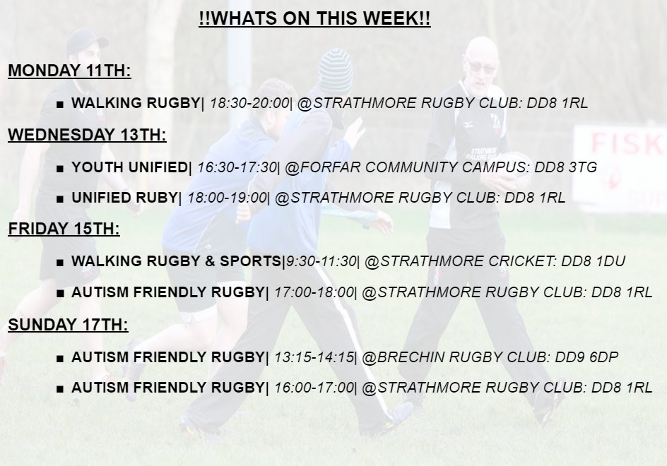 StrathCommTrust's tweet photo. #whatsonthisweek 📅📍
Second week of the school holidays and still lots to do down at the Trust including our Summer Camp - Don't miss out on any of our amazing projects 😆🏉#DevelopingPeopleThroughRugby #GetInvolved #DPTR #SCRT https://t.co/qD1QVL3jgo