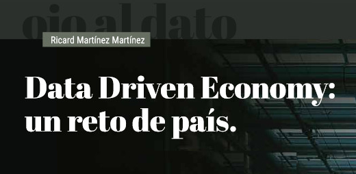 ¿Qué significa, concretamente, una economía basada en la reutilización de los datos? 

Algunas ideas en la columna de <a href="/ricardmm/">Ricardo Maldonado</a>, director de <a href="/catedramuv1/">Cátedra Privacidad</a> <a href="/UVcatedres/">UVcàtedres</a> <a href="/MicrosoftES/">Microsoft España</a>, "Data Driven Economy: un reto país".
En <a href="/tysentidocomun/">Tecnología y Sentido Común #TYSC</a> de julio: 
tecnologiaysentidocomun.com/ipages/flipboo…
