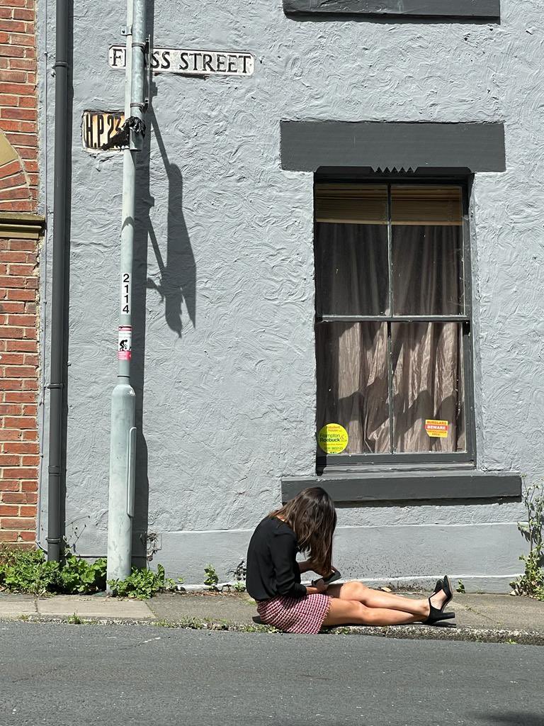 For any aspiring journalists… 95% of the job is sitting on the floor looking at your phone